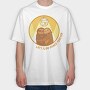 Slow Dance Sloths Quote, Tricou Oversize Barbati (Unisex)