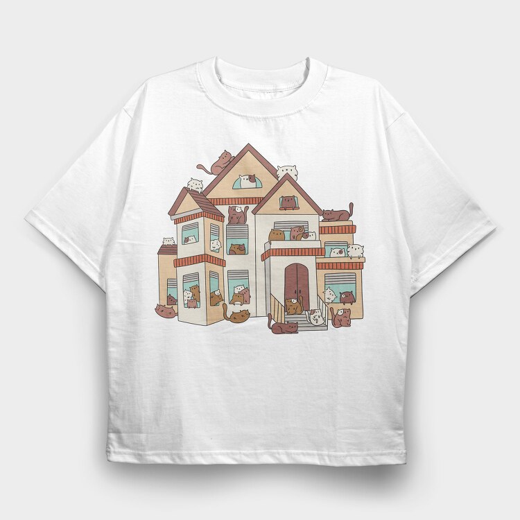 House Cats, Tricou Oversize Barbati (Unisex)