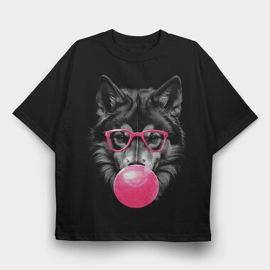 Huskyd, Tricou Oversize Barbati (Unisex)