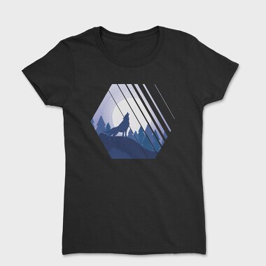 Howling Wolf Hexagon, Tricou Femei