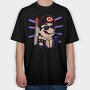 Mario Knife Scream, Tricou Oversize Barbati (Unisex)