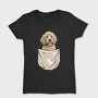 Golden Doodle Dog Pocket, Tricou Femei