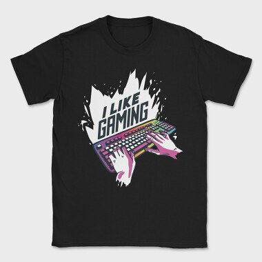 I Like Gaming Keyboard, Tricou Barbati (Unisex)