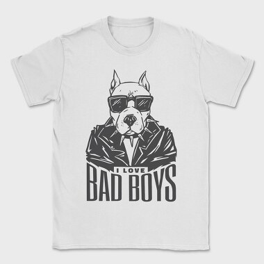 I Love Bad Boys, Tricou Barbati (Unisex)