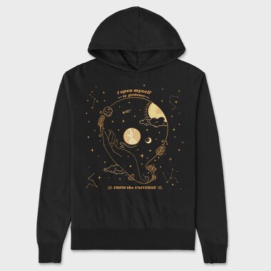 I Open Myself to Guidance From the Universe, Hanorac Oversize Barbati (Unisex)