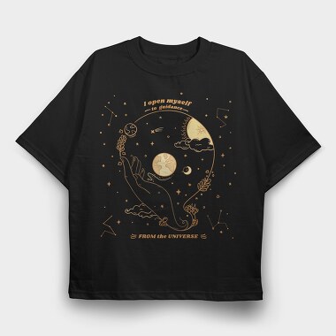 I Open Myself to Guidance From the Universe, Tricou Oversize Barbati (Unisex)