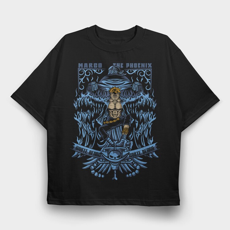 Marco Phoenix White Beard, Tricou Oversize Barbati (Unisex)