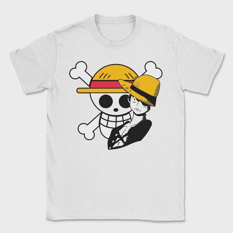 Luffy Pirate Hat, Tricou Barbati (Unisex)