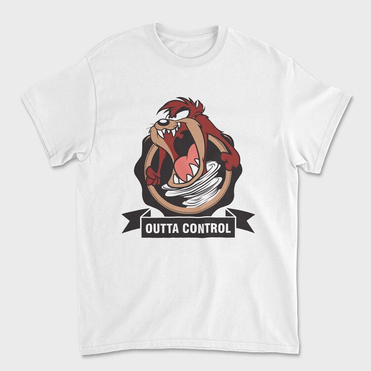 Tasmanian Devil Outta Control, Tricou Barbati (Unisex)
