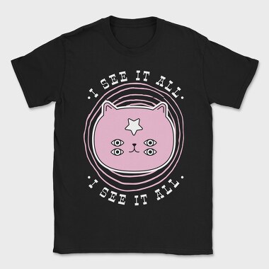 I See It All Cat, Tricou Barbati (Unisex)