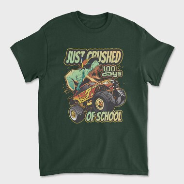 Awesome T Rex Monster Truck Dino School, Tricou Barbati (Unisex)