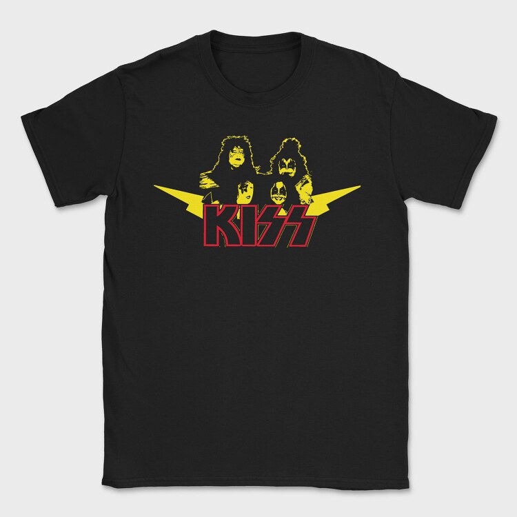 Kiss Rock Band, Tricou Barbati (Unisex)