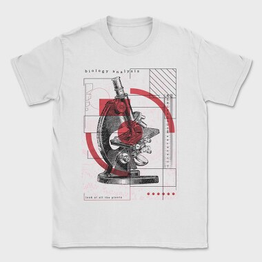 Infographics Microscope, Tricou Barbati (Unisex)
