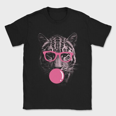 Jaguar Bubblegum Monochrome, Tricou Barbati (Unisex)