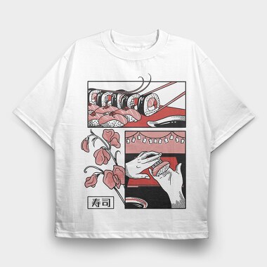 Japanese Comics 6, Tricou Oversize Barbati (Unisex)