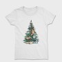 Christmas Tree Cats Realistic, Tricou Femei