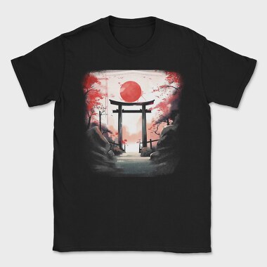 Japanese Gate Moon, Tricou Barbati (Unisex)