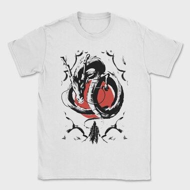 Japanese Samurai Dragon, Tricou Barbati (Unisex)