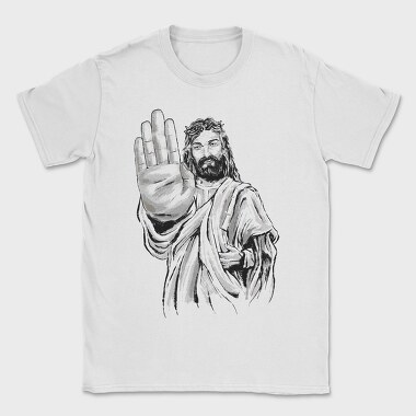 Jesus Stop Sign, Tricou Barbati (Unisex)