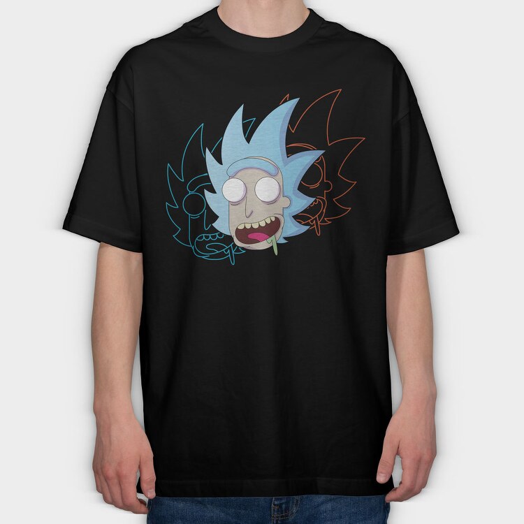 Ice Demon Scream, Tricou Oversize Barbati (Unisex)
