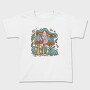 Pastel Retro Mushrooms, Tricou Copii