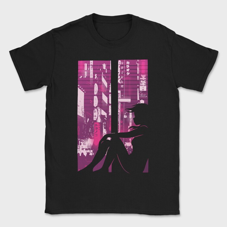 Karaoke Neon City, Tricou Barbati (Unisex)