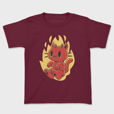 Cute Devil Cat, Tricou Copii