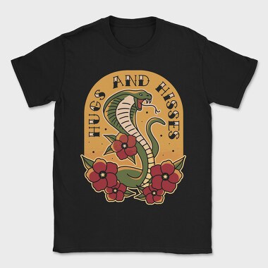 Snake Cobra Tattoo Style, Tricou Barbati (Unisex)