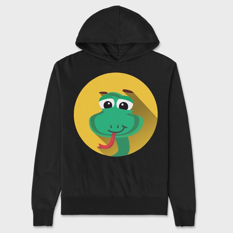 Snake Tongue Out, Hanorac Oversize Barbati (Unisex)