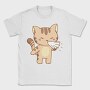 Sneezing Cat Character, Tricou Barbati (Unisex)