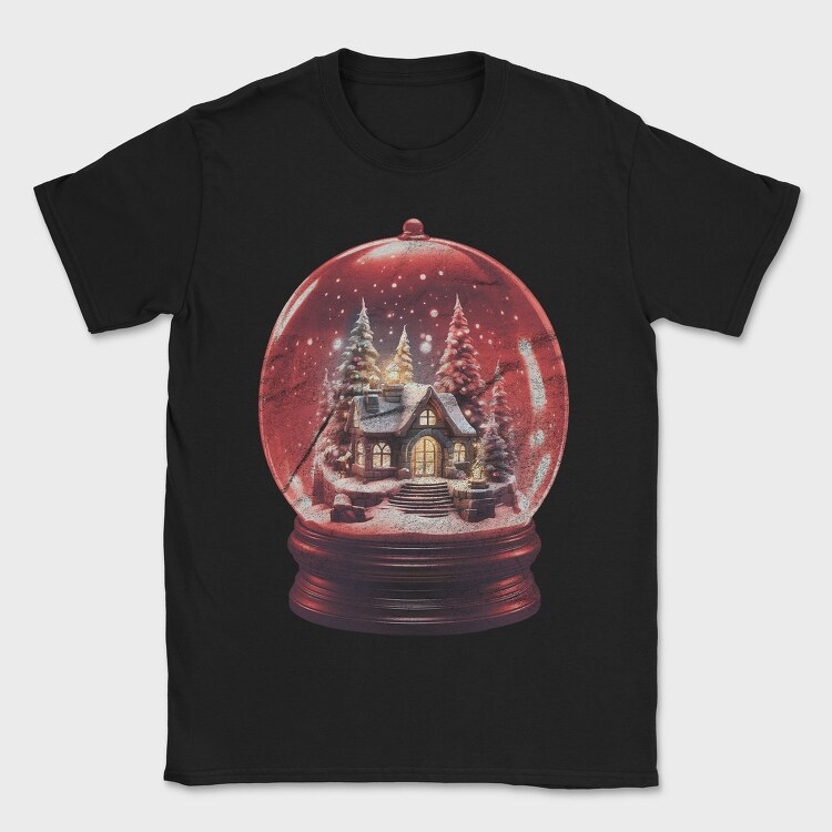 Snow Globe Christmas Snowball, Tricou Barbati (Unisex)