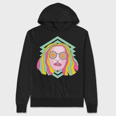 Kaleidoscope Eyes, Hanorac Oversize Barbati (Unisex)
