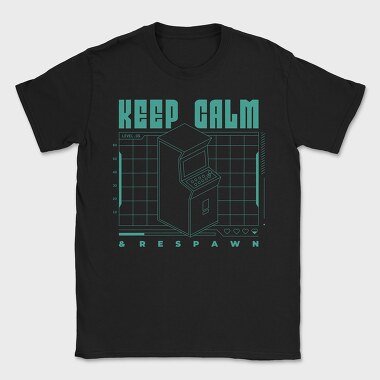 Keep Calm and Respawn, Tricou Barbati (Unisex)