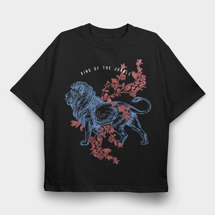 King of the Jungle, Tricou Oversize Barbati (Unisex)