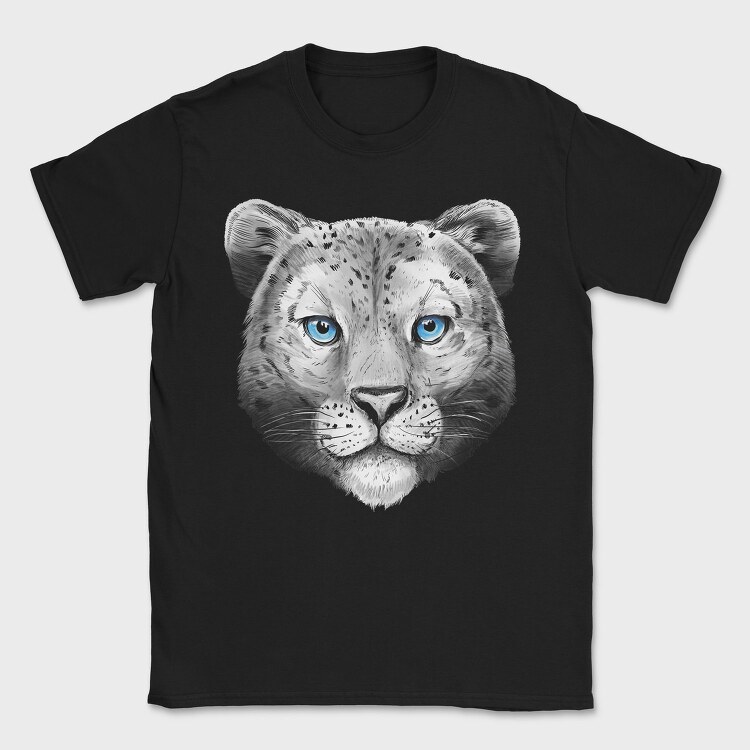 Snow Leopard Portrait, Tricou Barbati (Unisex)