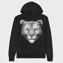 Snow Leopard Portrait, Hanorac Oversize Barbati (Unisex)