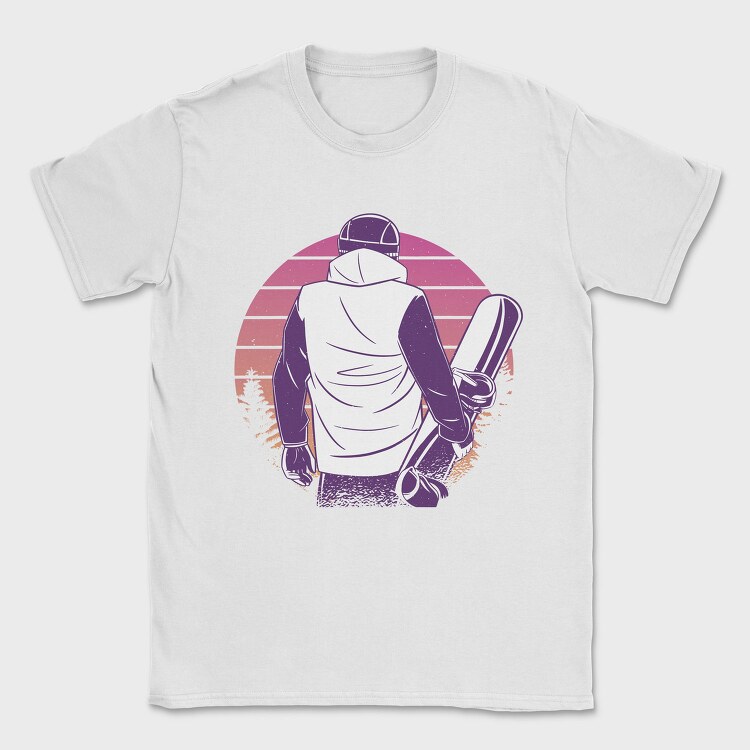 Snowboard Man Snowboarder, Tricou Barbati (Unisex)