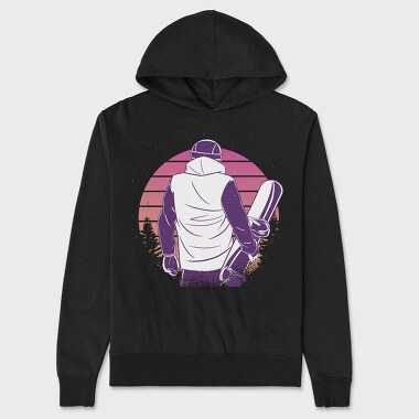 Snowboard Man Snowboarder, Hanorac Oversize Barbati (Unisex)