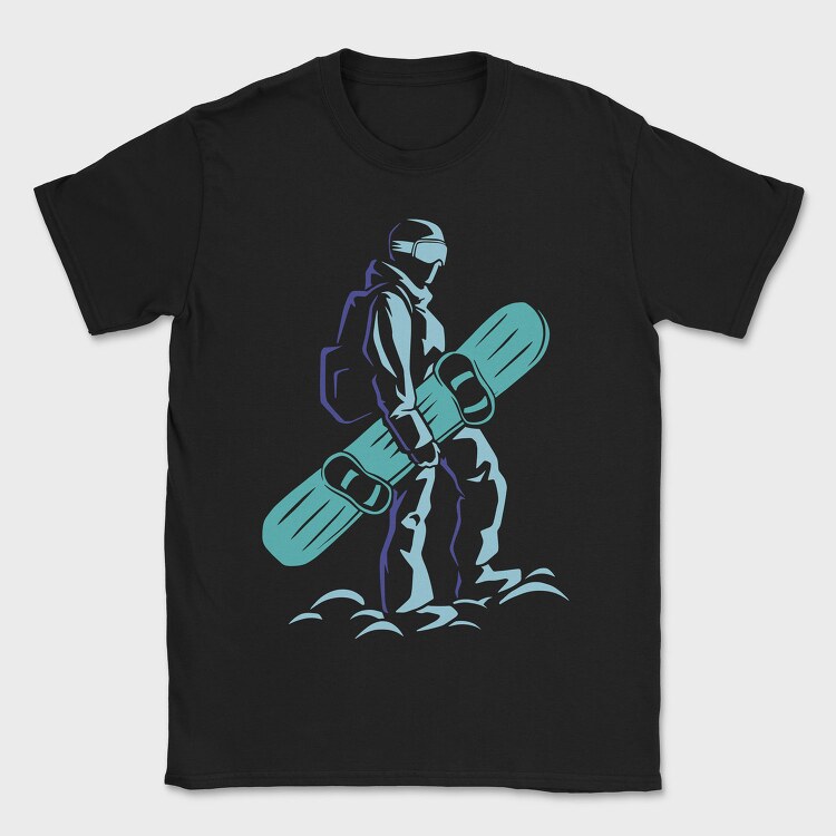 Snowboard Winter Sport Snowboarder, Tricou Barbati (Unisex)