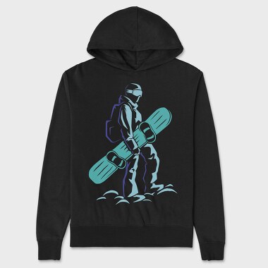 Snowboard Winter Sport Snowboarder, Hanorac Oversize Barbati (Unisex)