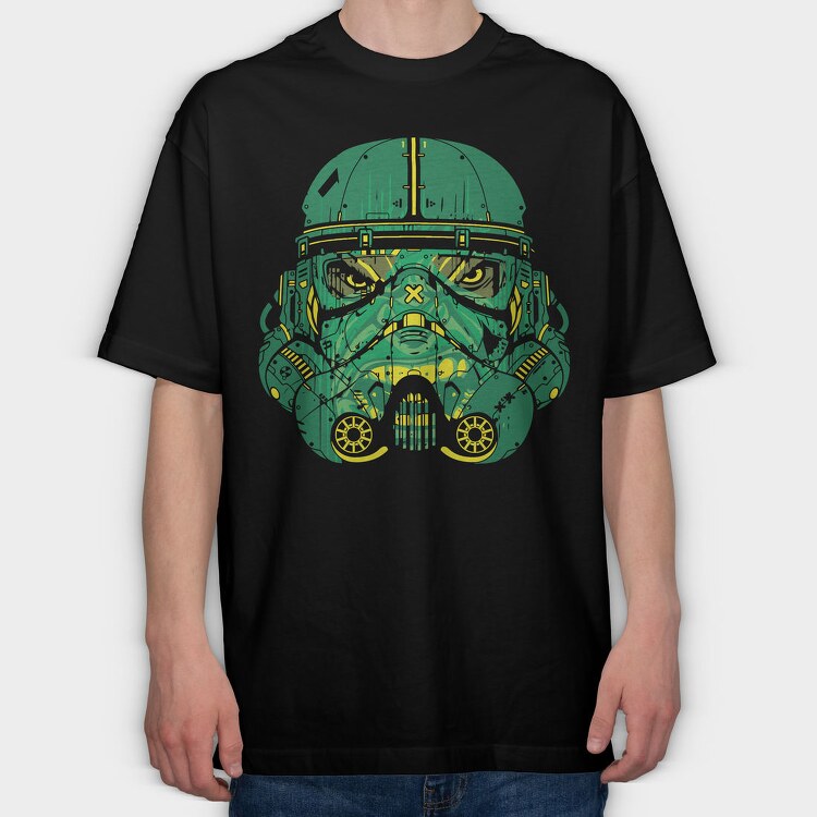 Helmeted X, Tricou Oversize Barbati (Unisex)