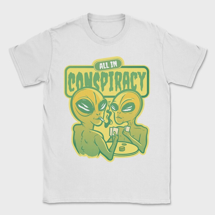 Space Aliens Playing Poker, Tricou Barbati (Unisex)