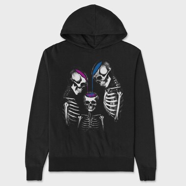 Knowledge Skeleton Parents, Hanorac Oversize Barbati (Unisex)