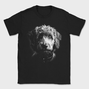Labradoodle Monochrome, Tricou Barbati (Unisex)