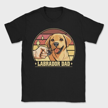 Labrador Dad Retro, Tricou Barbati (Unisex)