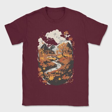 Landscape Autumn, Tricou Barbati (Unisex)