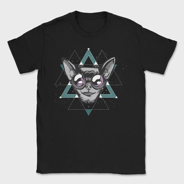 Space Chihuahua Geometry, Tricou Barbati (Unisex)