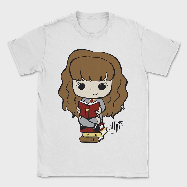 Hermione Reading Magic, Tricou Barbati (Unisex)