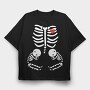 Heart Dots Love, Tricou Oversize Barbati (Unisex)