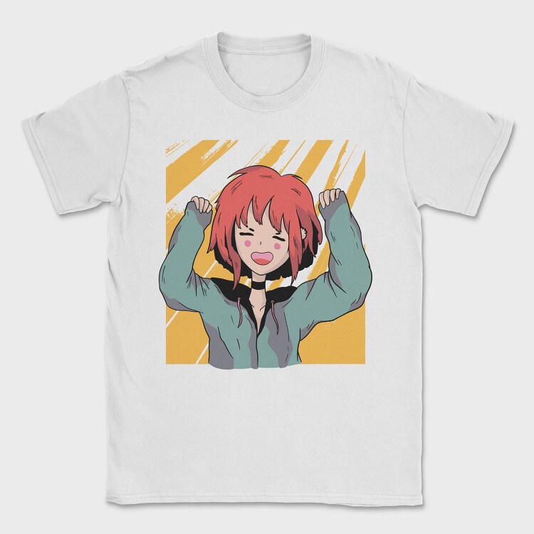 Happy Girl Scream, Tricou Barbati (Unisex)